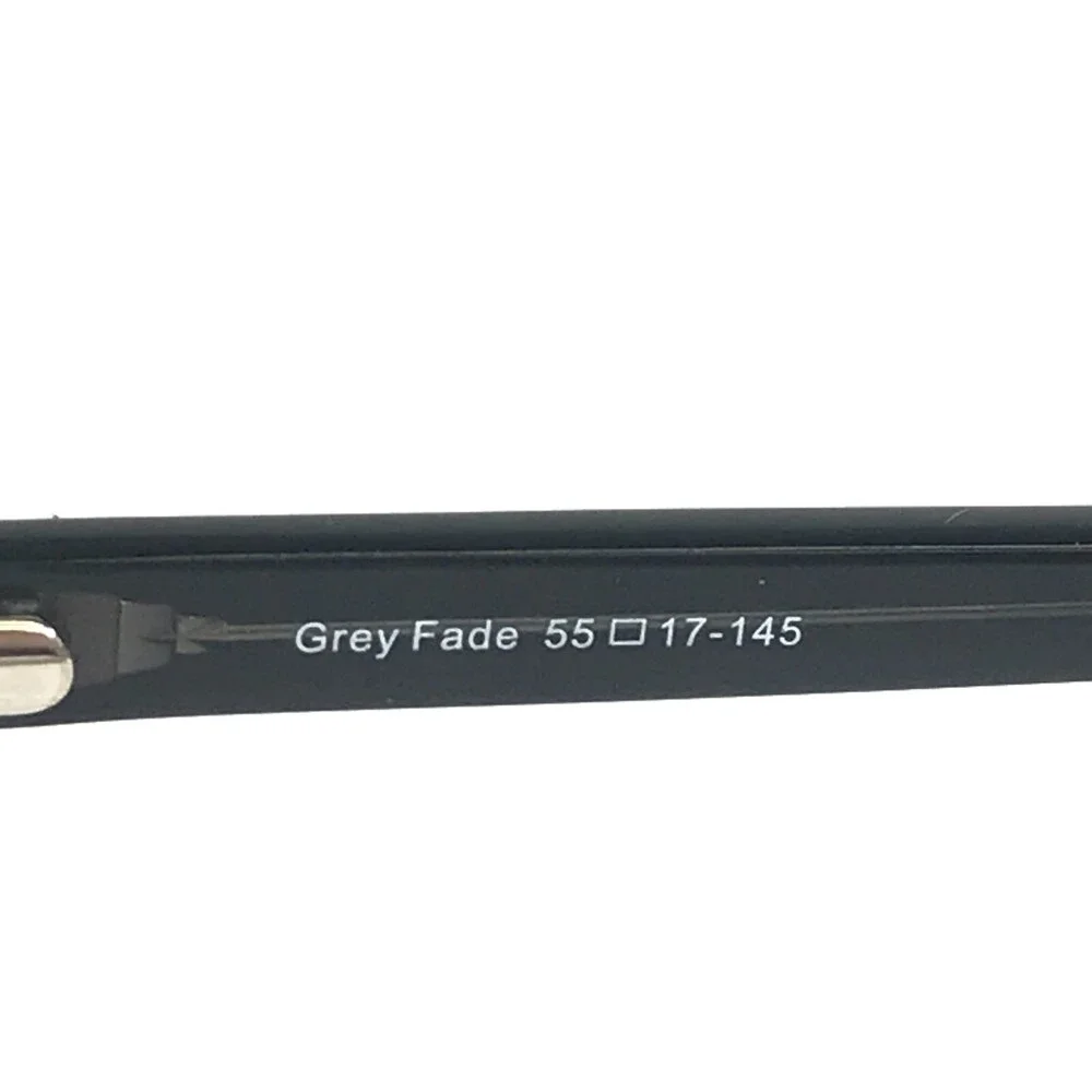 Fregossi Eyeglasses Frames 466 Grey Fade Black Square Full Ri 55-17-145